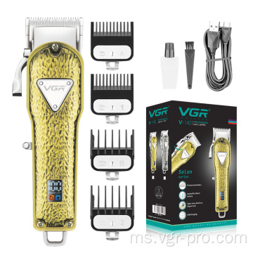 VGR V142 Metal Professional boleh dicas semula Clipper Rambut Barber